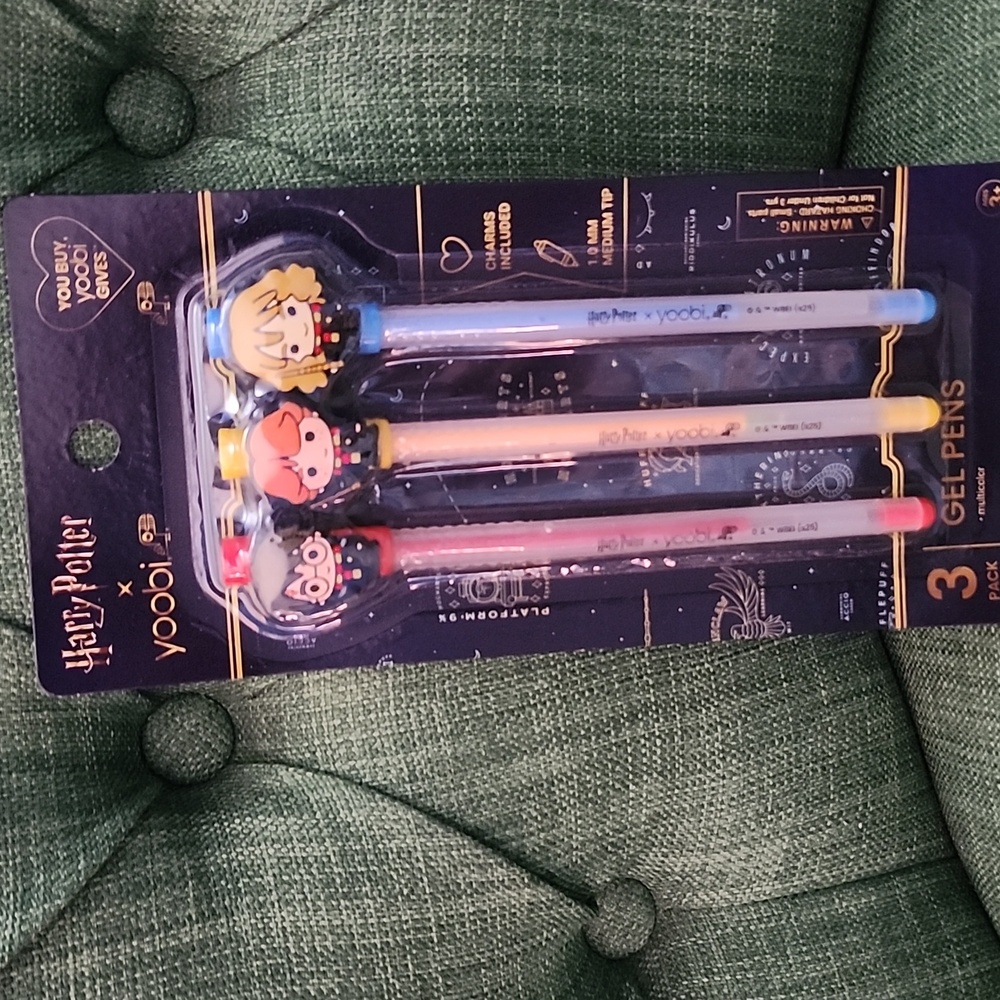 Yoobi Harry Potter Gel Pens with Character Charms
